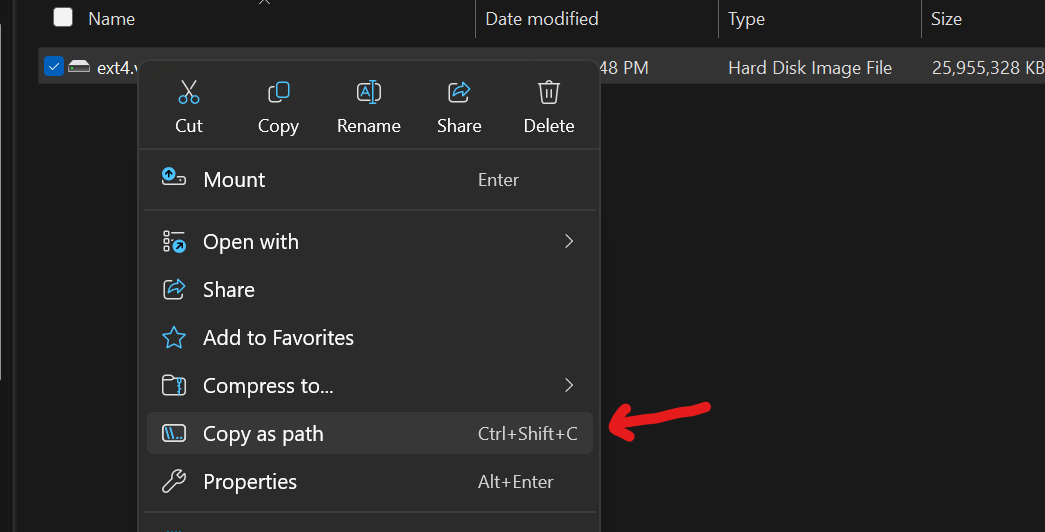 The easiest way to get the full filename + path is to use explorer to copy as path